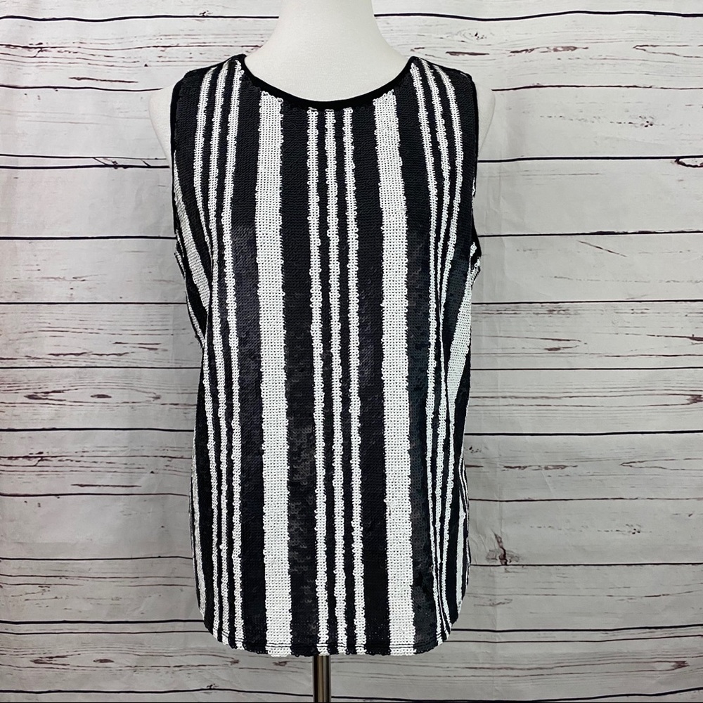 INC International Concepts Sequin Top Medium